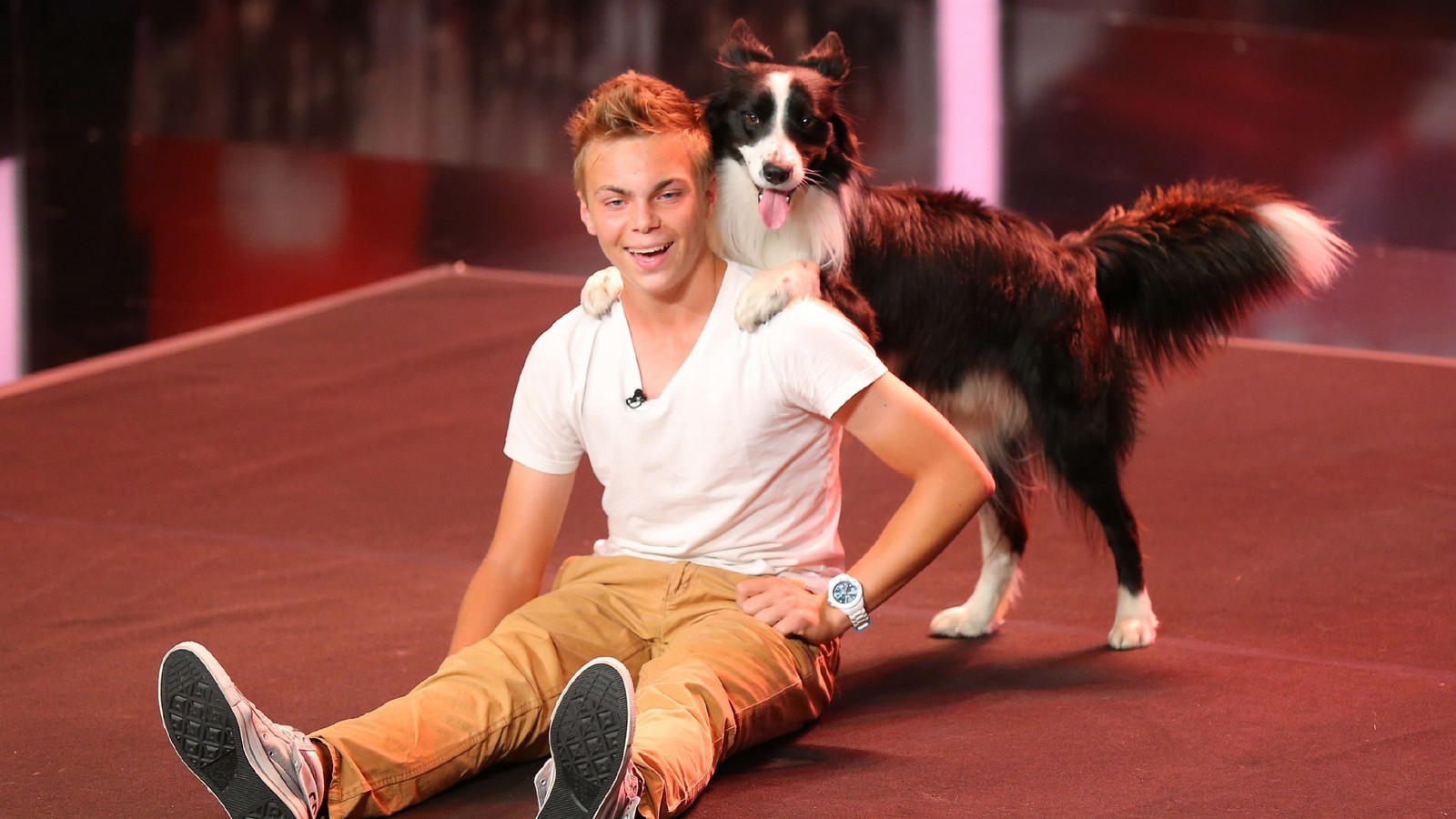 "Supertalent"-Gewinner Lukas Pratschker und Hund Falco