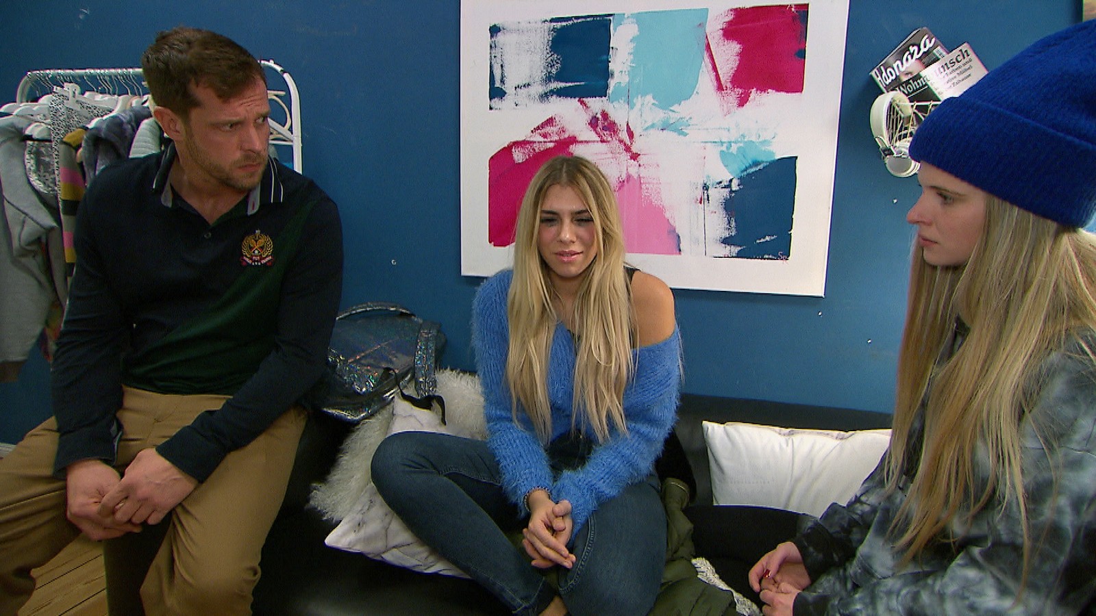 Basti, Kim und Toni bei "Berlin - Tag & Nacht"