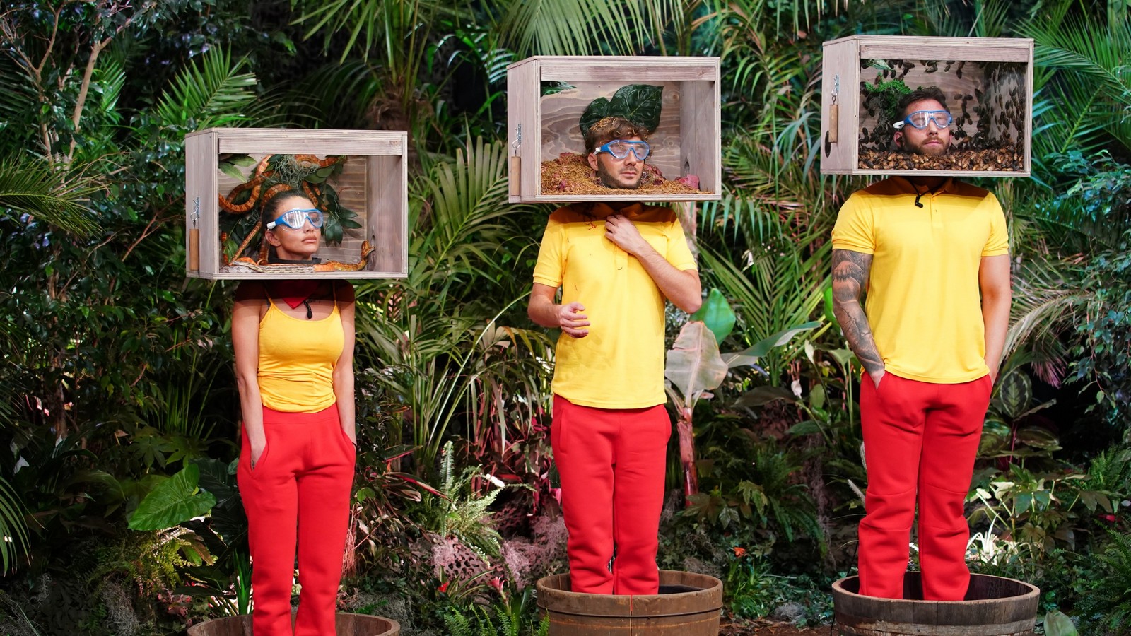 Christina, Oliver und Sam in der Dschungelshow