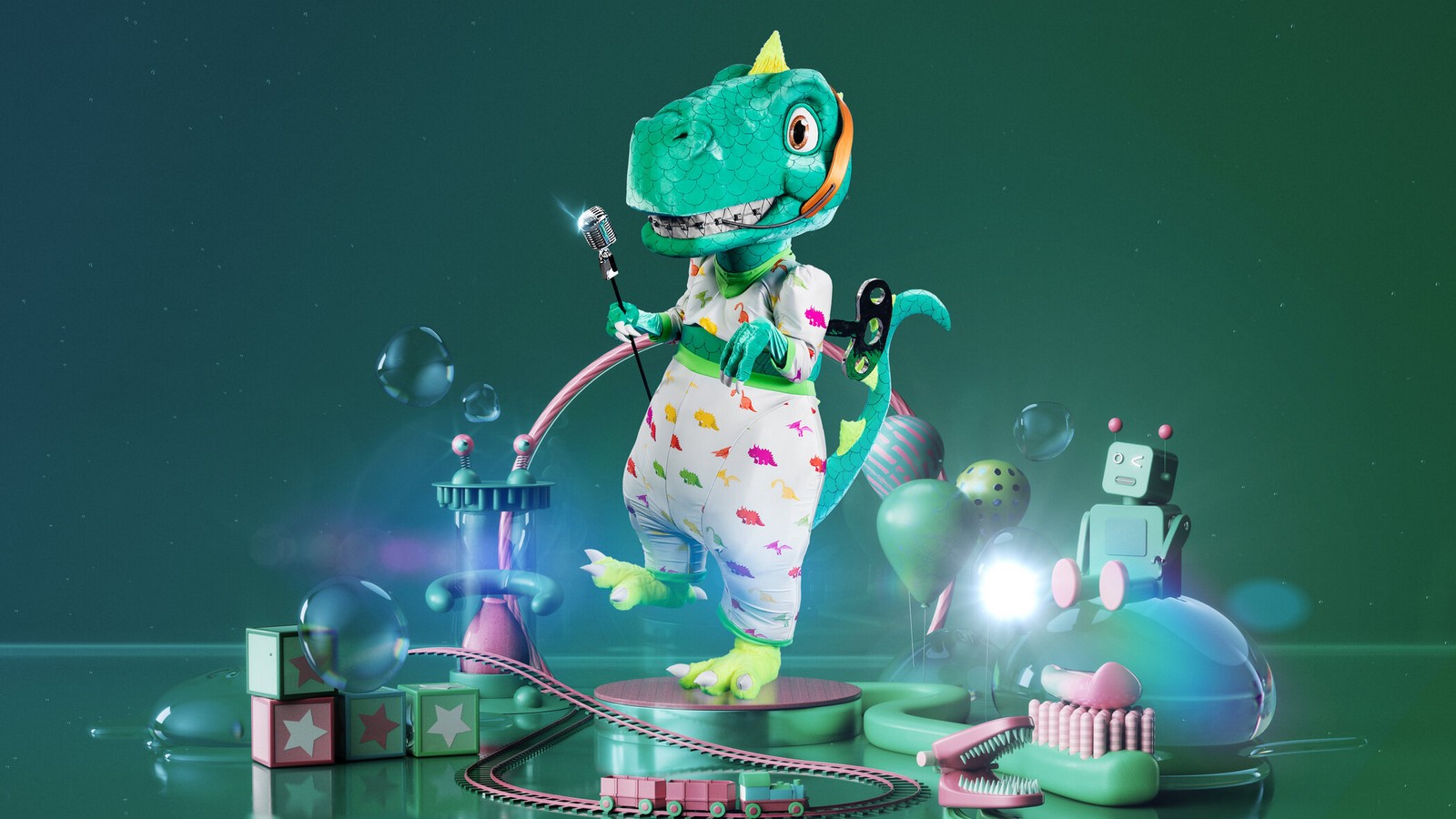 The Masked Singer 2021: Das sind die Masken! 79 Der Dinosaurier bei "The Masked Singer"
