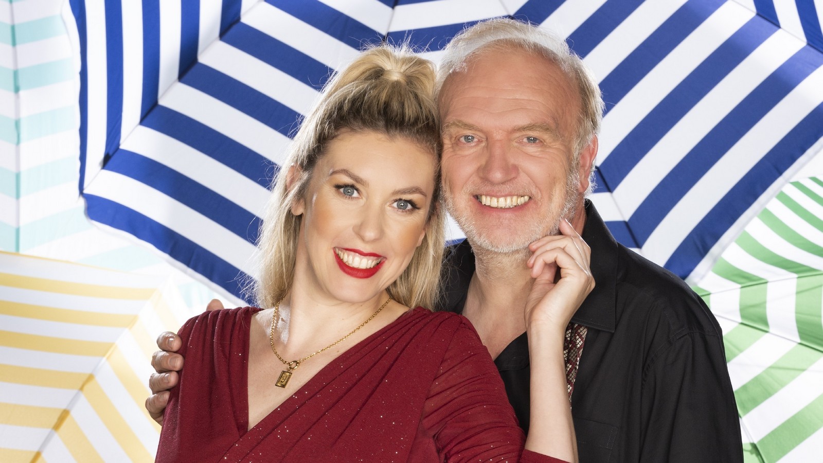 Roland Heitz und Janina Korn im "Sommerhaus der Stars"