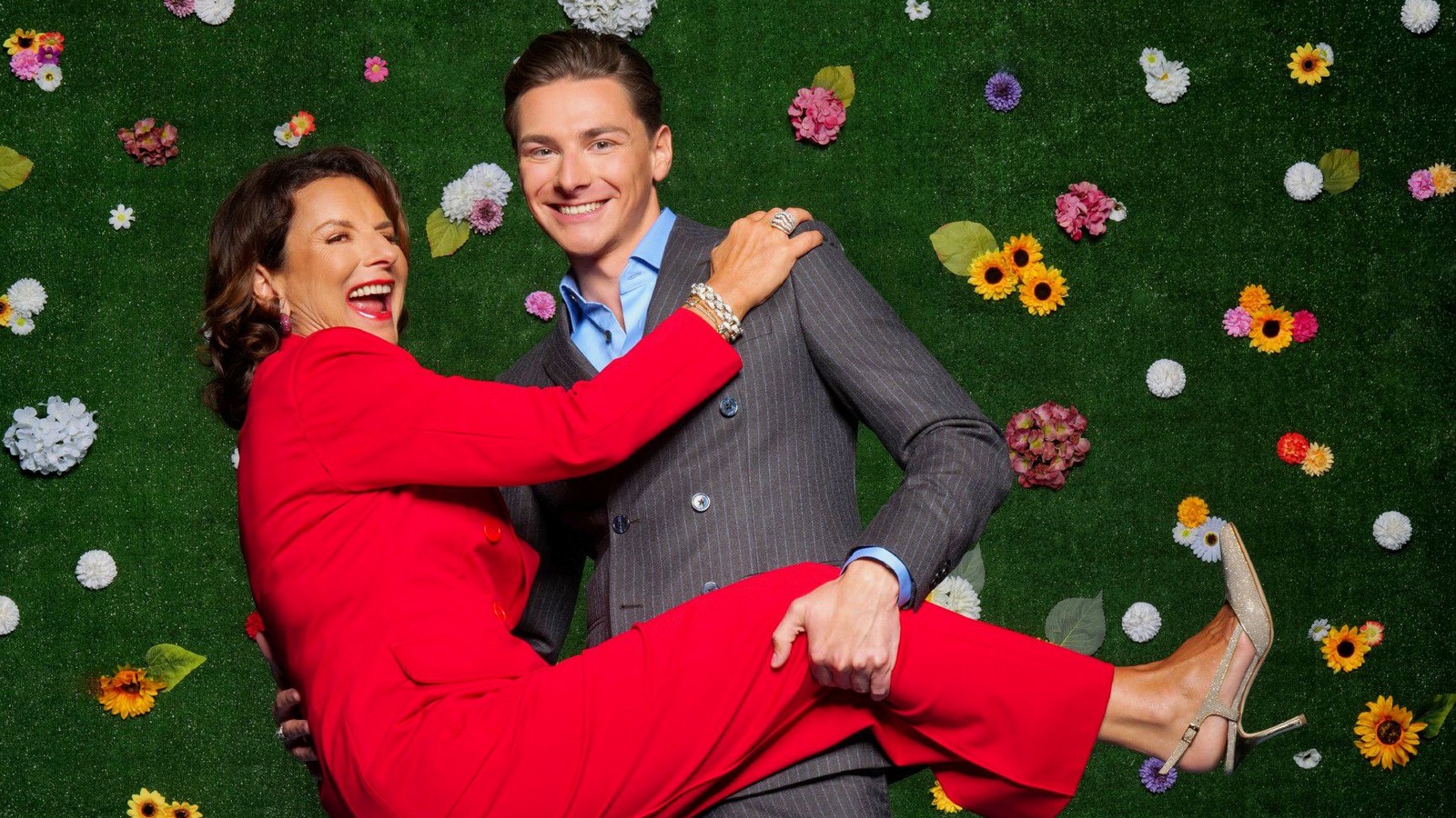 Claudia Obert und Max Suhr im "Sommerhaus der Stars" 2023