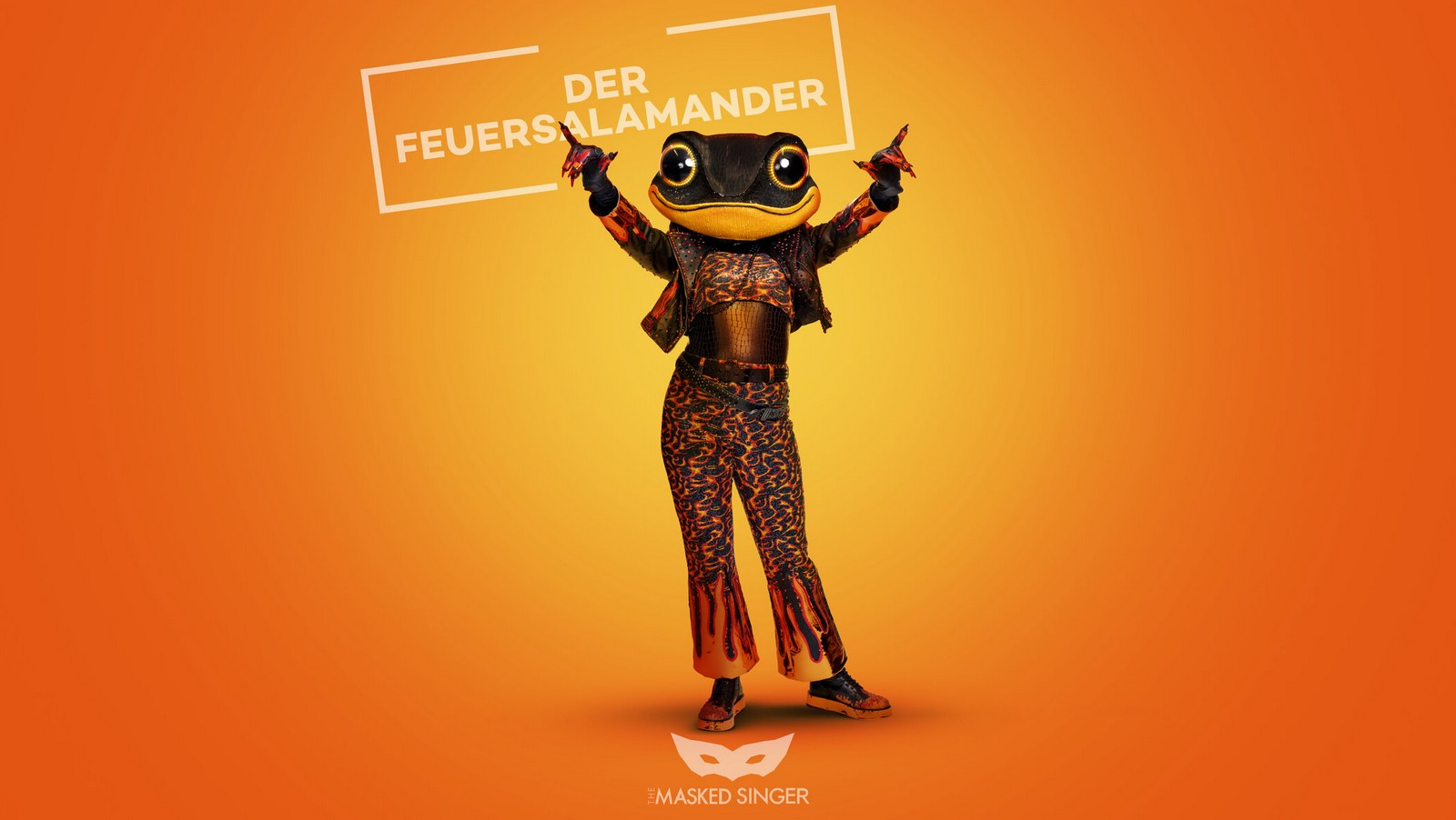 "The Masked Singer" 2024: Das sind die Masken der elften Staffel 77 Der Feuersalamander bei "The Masked Singer" 2024