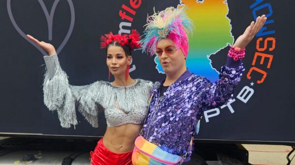 Julian F.M. Stoeckel und Micaela Schäfer beim CSD 2025