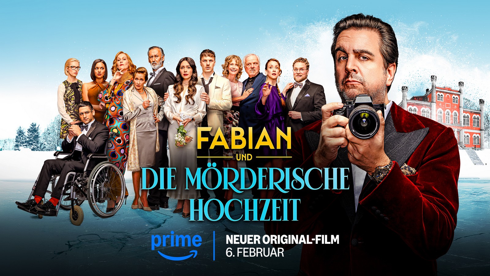 "Fabian und die mörderische Hochzeit": Darum geht es in dem Prime-Film mit Bastian Pastewka 61 "Fabian und die mörderische Hochzeit"