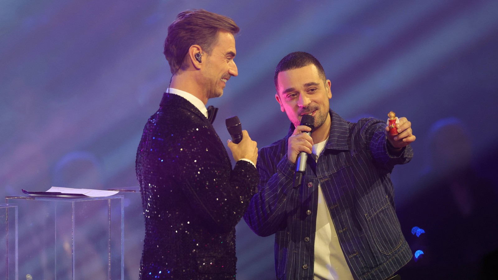 Hinter den "Schlagerchampions“-Kulissen: Das sagt Pietro Basile über Florian Silbereisen 61 Pietro Basile und Florian Silbereisen