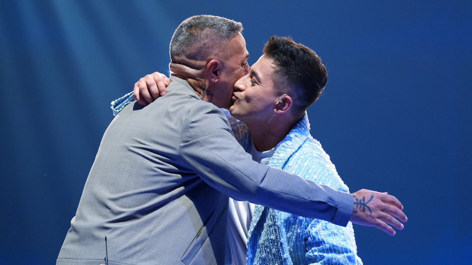 DSDS 2026: Kandidat Abii Faizan knutscht die komplette Jury 61 Abii Faizan und Bushido bei DSDS 2026